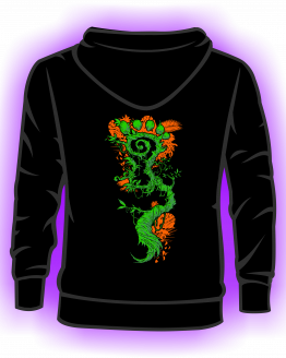MOLETOM PARVATI FOREST LARANJA BACK